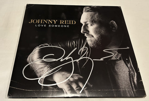 JOHNNY REID SIGNED LOVE SOMEONE VINYL RECORD JSA