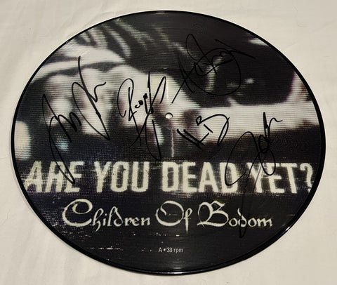 CHILDREN OF BODOM SIGNED ARE YOU DEAD YET VINYL RECORD