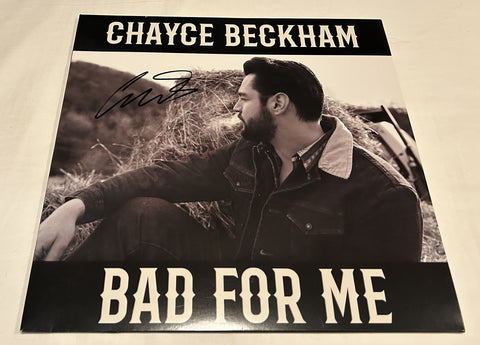 CHAYCE BECKHAM SIGNED BAD FOR ME VINYL RECORD JSA