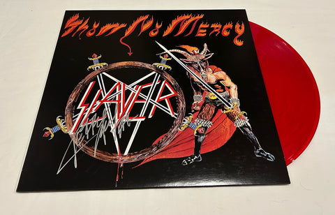 KERRY KING SIGNED SLAYER SHOW NO MERCY VINYL RECORD JSA