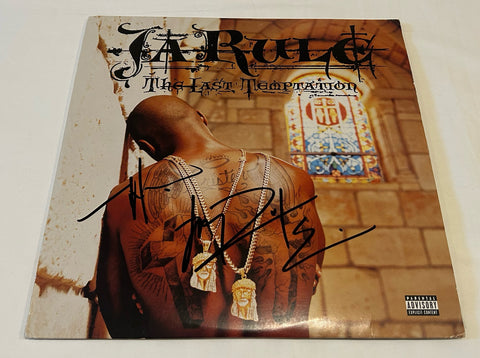 JA RULE SIGNED THE LAST TEMPTATION VINYL RECORD BECKETT BAS