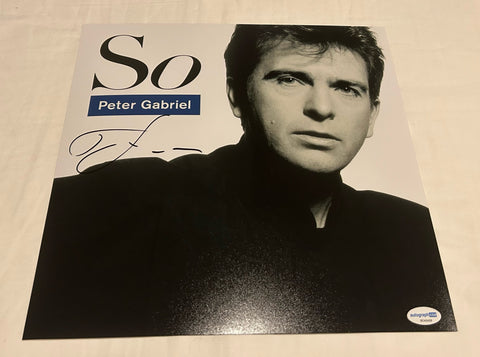 DANIEL LANOIS SIGNED PETER GABRIEL SO 12X12 PHOTO ACOA