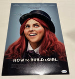 BEANIE FELDSTEIN SIGNED HOW TO BUILD A GIRL 12X18 MOVIE POSTER ACOA