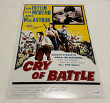RITA MORENO SIGNED CRY OF BATTLE 12X18 MOVIE POSTER ACOA