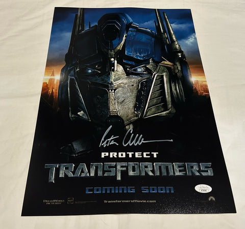 PETER CULLEN SIGNED TRANSFORMERS 12X18 MOVIE POSTER JSA