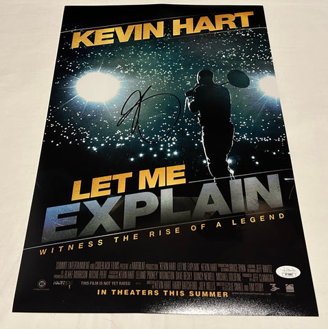 KEVIN HART SIGNED LET ME EXPLAIN 12X18 POSTER JSA