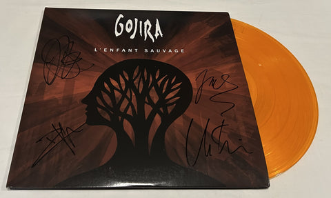 GOJIRA SIGNED L'ENFANT SAUVAGE VINYL RECORD JSA