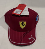 CHARLES LECLERC SIGNED SCUDERIA FERRARI FORMULA ONE F1 HAT 3 JSA