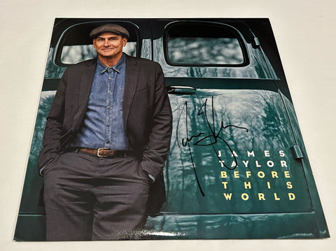 JAMES TAYLOR SIGNED BEFORE THIS WORLD VINYL RECORD JSA