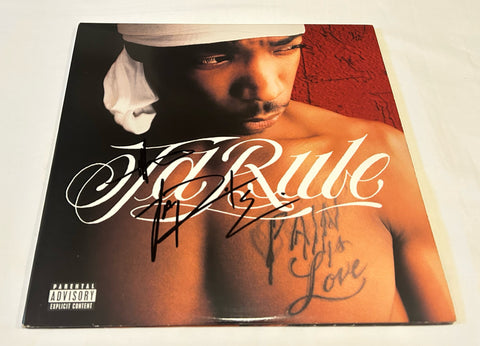 JA RULE SIGNED PAIN IS LOVE VINYL RECORD BECKETT BAS