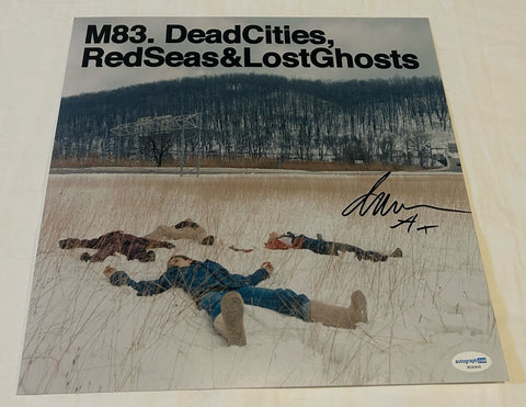 ANTHONY GONZALEZ SIGNED M83 DEAD CITIES 12X12 PHOTO ACOA