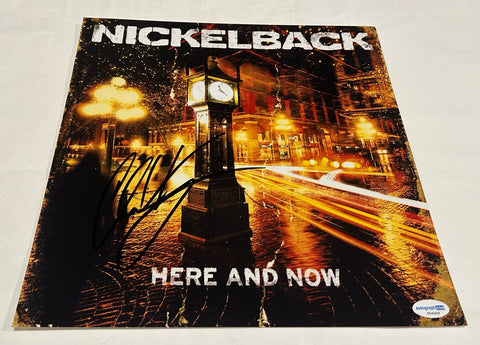 CHAD KROEGER SIGNED NICKELBACK HERE AND NOW 12X12 PHOTO ACOA