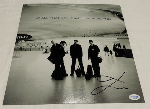 DANIEL LANOIS SIGNED U2 ALL THAT YOU CAN'T LEAVE BEHIND 12X12 PHOTO ACOA