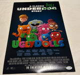 CHRISTOPHER LENNERTZ SIGNED UGLY DOLLS 12X18 MOVIE POSTER 2 ACOA