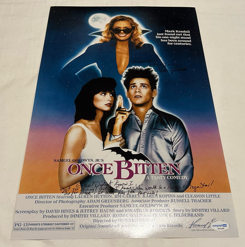 LAUREN HUTTON SIGNED ONCE BITTEN 12X18 MOVIE POSTER ACOA