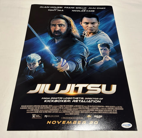 NICOLAS CAGE SIGNED JIU JITSU 12X18 MOVIE POSTER ACOA