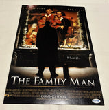 NICOLAS CAGE SIGNED THE FAMILY MAN 12X18 MOVIE POSTER ACOA