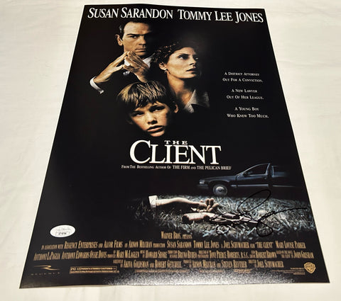 SUSAN SARANDON SIGNED THE CLIENT 12X18 MOVIE POSTER JSA