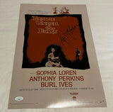 SOPHIA LOREN SIGNED DESIRE UNDER THE ELMS 12X18 MOVIE POSTER JSA