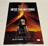 WERNER HERZOG SIGNED INTO THE INFERNO 12X18 MOVIE POSTER JSA