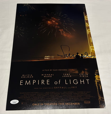 SAM MENDES SIGNED EMPIRE OF LIGHT 12X18 MOVIE POSTER JSA