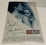 PAUL VERHOEVEN SIGNED BASIC INSTINCT 12X18 MOVIE POSTER JSA