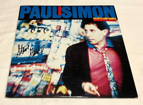 STEVE GADD SIGNED PAUL SIMON HEARTS AND BONES VINYL RECORD ACOA