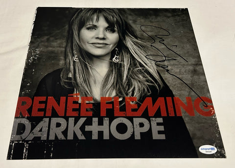 RENEE FLEMING SIGNED DARK HOPE 12X12 PHOTO ACOA