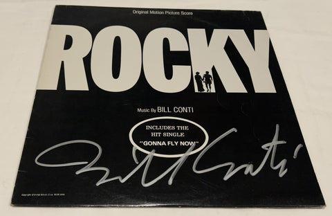 BILL CONTI SIGNED ROCKY VINYL RECORD JSA