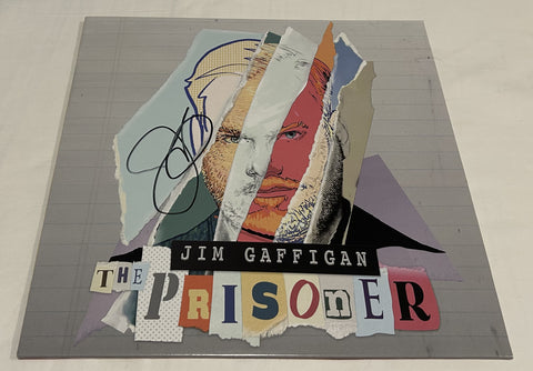 JIM GAFFIGAN SIGNED THE PRISONER VINYL RECORD JSA