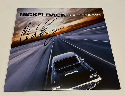 CHAD KROEGER SIGNED NICKELBACK ALL THE RIGHT REASONS VINYL RECORD JSA