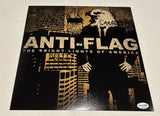 ANTI-FLAG SIGNED THE BRIGHT LIGHTS OF AMERICA 12X12 PHOTO ACOA