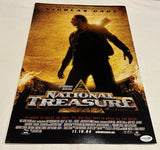 NICOLAS CAGE SIGNED NATIONAL TREASURE 12X18 MOVIE POSTER ACOA