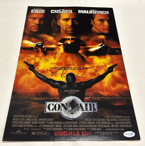 NICOLAS CAGE SIGNED CON AIR 12X18 MOVIE POSTER ACOA