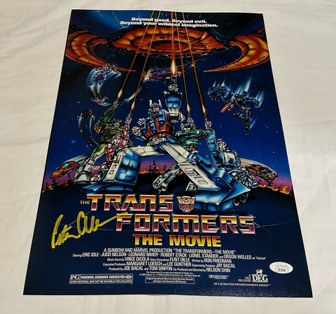 PETER CULLEN SIGNED TRANSFORMERS THE MOVIE 12X18 MOVIE POSTER JSA