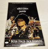 SOPHIA LOREN SIGNED JUDITH 12X18 MOVIE POSTER JSA