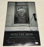 WERNER HERZOG SIGNED INTO THE ABYSS 12X18 MOVIE POSTER JSA