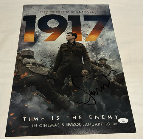 SAM MENDES SIGNED 1917 12X18 MOVIE POSTER 2 JSA