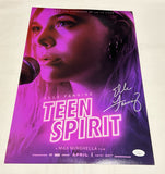 ELLE FANNING SIGNED TEEN SPIRIT 12X18 MOVIE POSTER JSA