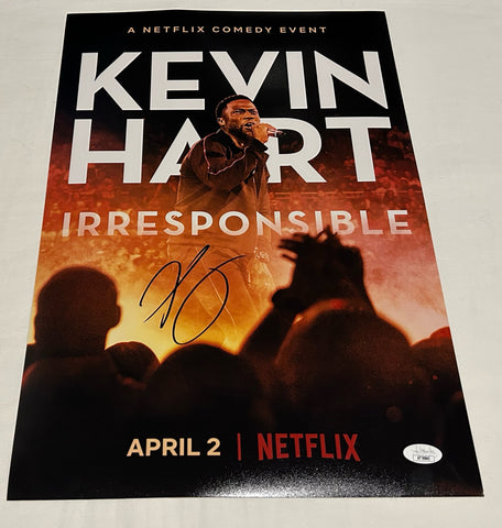 KEVIN HART SIGNED IRRESPONSIBLE 12X18 POSTER JSA
