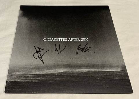 CIGARETTES AFTER SEX SIGNED CRY VINYL RECORD JSA