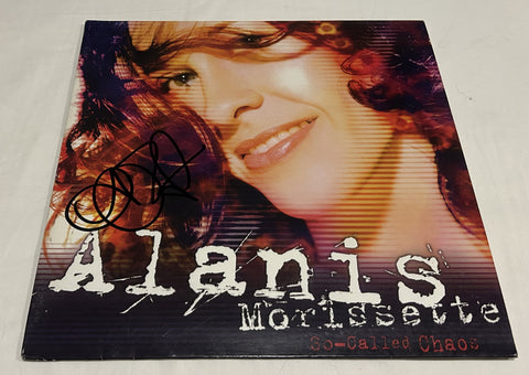 ALANIS MORISSETTE SIGNED SO-CALLED CHAOS VINYL RECORD JSA