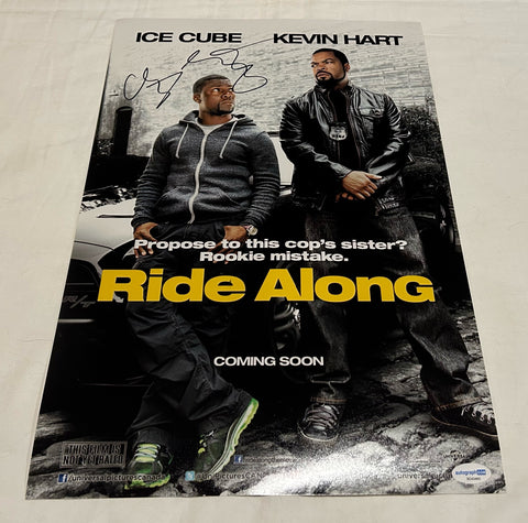 CHRISTOPHER LENNERTZ SIGNED RIDE ALONG 12X18 MOVIE POSTER 2 ACOA
