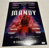 NICOLAS CAGE SIGNED MANDY 12X18 MOVIE POSTER 2 ACOA