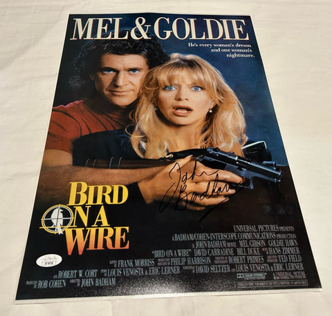 JOHN BADHAM SIGNED BIRD ON A WIRE 12X18 MOVIE POSTER JSA