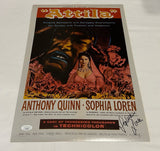 SOPHIA LOREN SIGNED ATTILA 12X18 MOVIE POSTER JSA