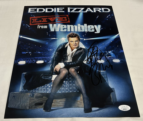 EDDIE IZZARD SIGNED LIVE FROM WEMBLEY 11X14 PHOTO JSA