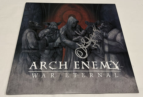 ALISSA WHITE-GLUZ SIGNED ARCH ENEMY WAR ETERNAL VINYL RECORD JSA