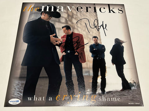 THE MAVERICKS SIGNED WHAT A CRYING SHAME 12X12 PHOTO ACOA