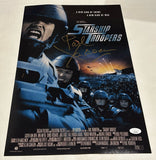 PAUL VERHOEVEN SIGNED STARSHIP TROOPERS 12X18 MOVIE POSTER JSA